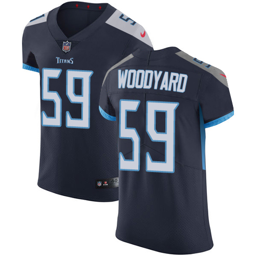 Nike Titans #59 Wesley Woodyard Navy Blue Alternate Men's Stitched NFL Vapor Untouchable Elite Jersey